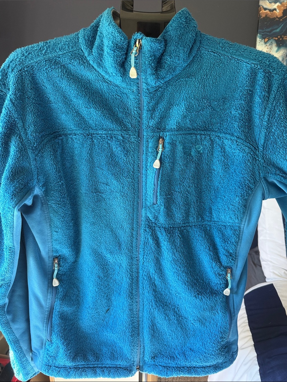 Mountain Hardware SzL Women’s Blue Full‑Zip Fleece Jacket